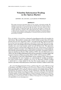 Volatility Information Trading in the Option Market