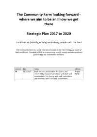 Where We Aim to Be and How We Get There Strategic Plan 2017 to 2020