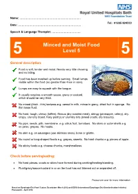 5 Minced and Moist Food Level 5