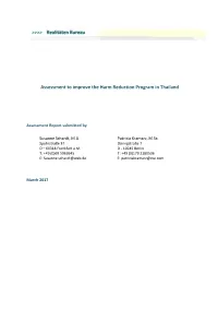 Assessment to Improve the Harm Reduction Program in Thailand