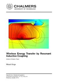 Wireless Energy Transfer by Resonant Inductive Coupling