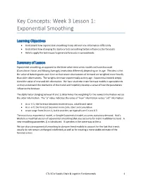 Exponential Smoothing