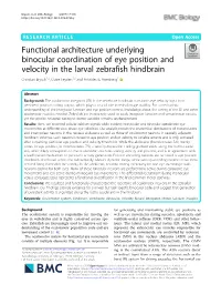 Functional Architecture Underlying Binocular Coordination of Eye