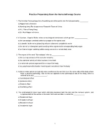 Practice Preparatory Exam for Auriculotherapy Course