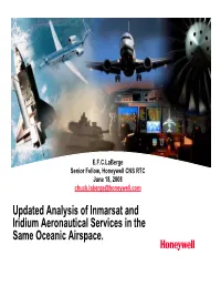 Updated Analysis of Inmarsat and Iridium Aeronautical Services in the Same Oceanic Airspace