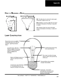 Appendix Appendix LAMP CONSTRUCTION