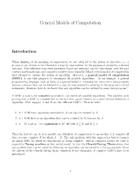 General Models of Computation
