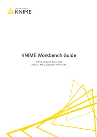KNIME Workbench Guide