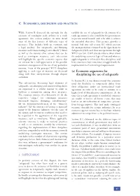 (A) Economic Arguments for Disciplining the Use of Safeguards