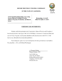 Certificate of Service
