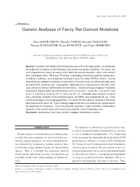 Genetic Analyses of Fancy Rat-Derived Mutations