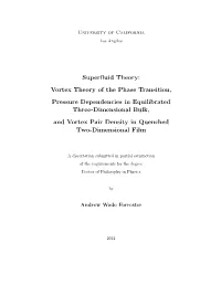 Superfluid Theory