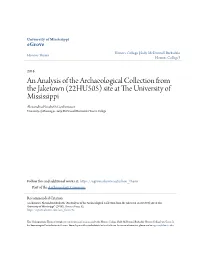 An Analysis of the Archaeological Collection from the Jaketown