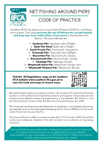 Net Fishing Around Piers Code of Practice Poster