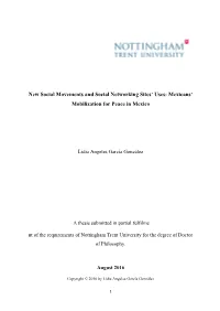 New Social Movements and Social Networking Sites' Uses