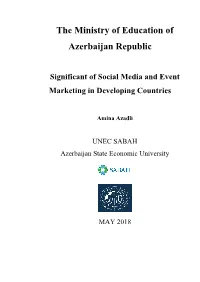 Significant of Social Media and Event Marketing in Developing Countries