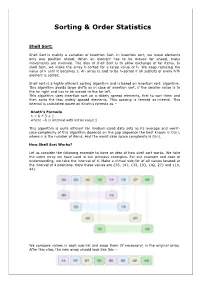 Sorting & Order Statistics