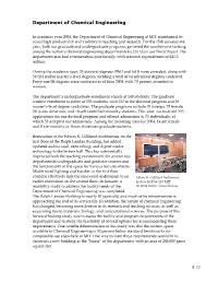 The Department of Chemical Engineering at MIT Maintained Its Usual High Productivity and Visibility in Teaching and Research