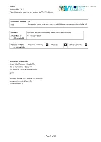 Vimm Deliverable: D6.1 Title: Composite Report on Key Sectors for VM/CH-Driven 6 KEY SECTORS PRESENTATION, ANALYSIS, CONCLUSIONS