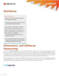 Workforce Dimensions and Softserve Partnership