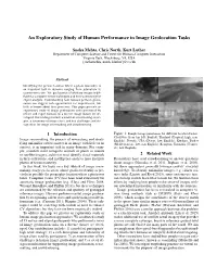 An Exploratory Study of Human Performance in Image Geolocation Tasks