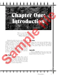 Chapter One: Introduction