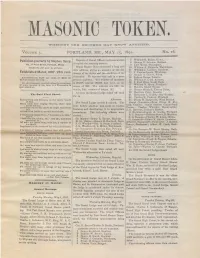 Masonic Token