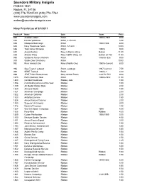 Navy Pricelist As of 3/1/2011