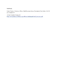 Presidential Files; Folder: 9/25/78 [2]; Container 92
