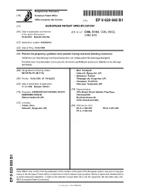Process for Preparing Synthetic Resin Powder Having Improved Blocking Resistance