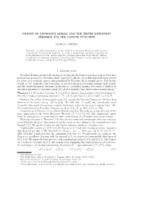 Proofs of Urysohn's Lemma and the Tietze Extension Theorem Via The