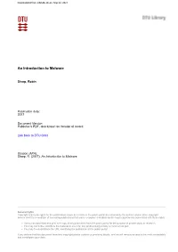 An Introduction to Malware