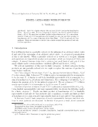 FINITE CATEGORIES with PUSHOUTS 1. Introduction