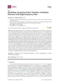 Modelling Australian Dollar Volatility at Multiple Horizons with High-Frequency Data