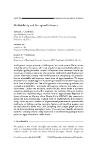 Multistability and Perceptual Inference