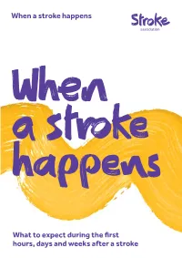 When a Stroke Happens