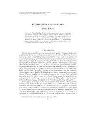 Fixed Points and D-Branes
