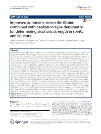 Improved Automatic Steam Distillation Combined with Oscillation-Type