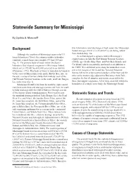 Statewide Summary for Mississippi
