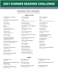 2021 Summer Reading Challenge