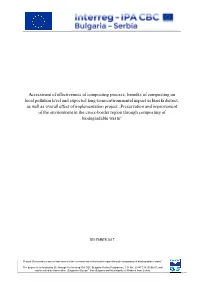 Assessment of Effectiveness of Composting Process, Benefits Of