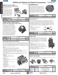 PARALLAX Robots and Robot Accessories This Page of Product Is Rohs Compliant
