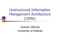 UIMA Tutorial