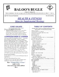 BALOO's BUGLE Volume 17, Number 9D "Make No Small Plans