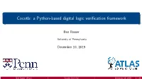 Cocotb: a Python-Based Digital Logic Verification Framework