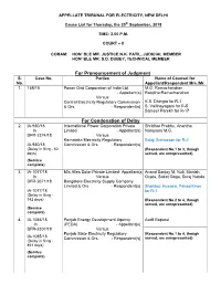 For Pronouncement of Judgment for Condonation of Delay
