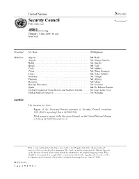 Security Council Provisional Fifty-Ninth Year