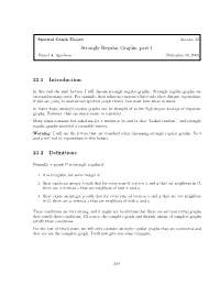 Strongly Regular Graphs, Part 1 23.1 Introduction 23.2 Definitions