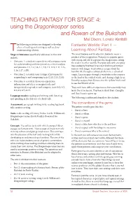 TEACHING FANTASY for STAGE 4: Using the Dragonkeeper Series And