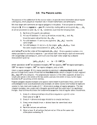 3.D. the Platonic Solids of R ≥ 3